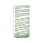 Florero verde de 30 cm, ”FASCIA”, Leonardo