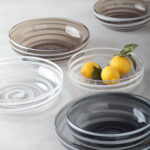 bowl frutero café con blanco 35 cm h10 cm rialto, Leonardo