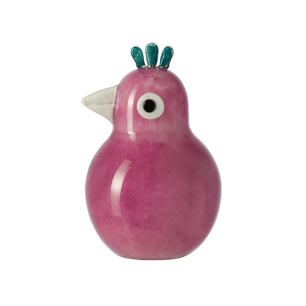 figura pajaro rosa h21 cm paola papageno, Leonardo