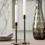 candelero café metalico 24 cm como, Leonardo