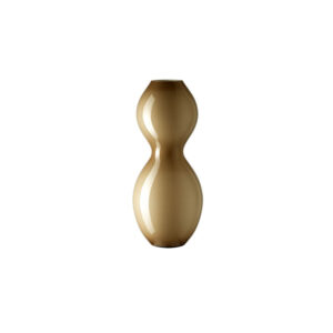 florero de vidrio beige 32 cm coco, Leonardo
