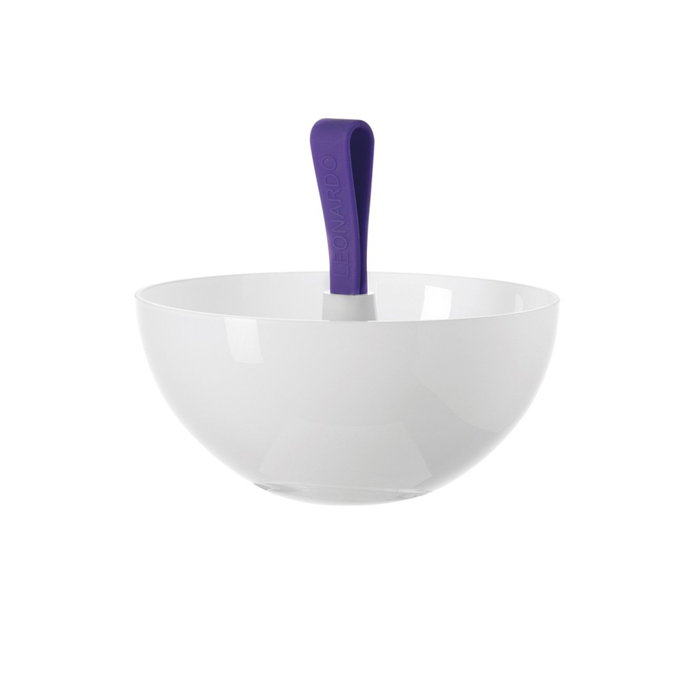 botanero de cristal blc con asa morada 22 cm nico, Leonardo