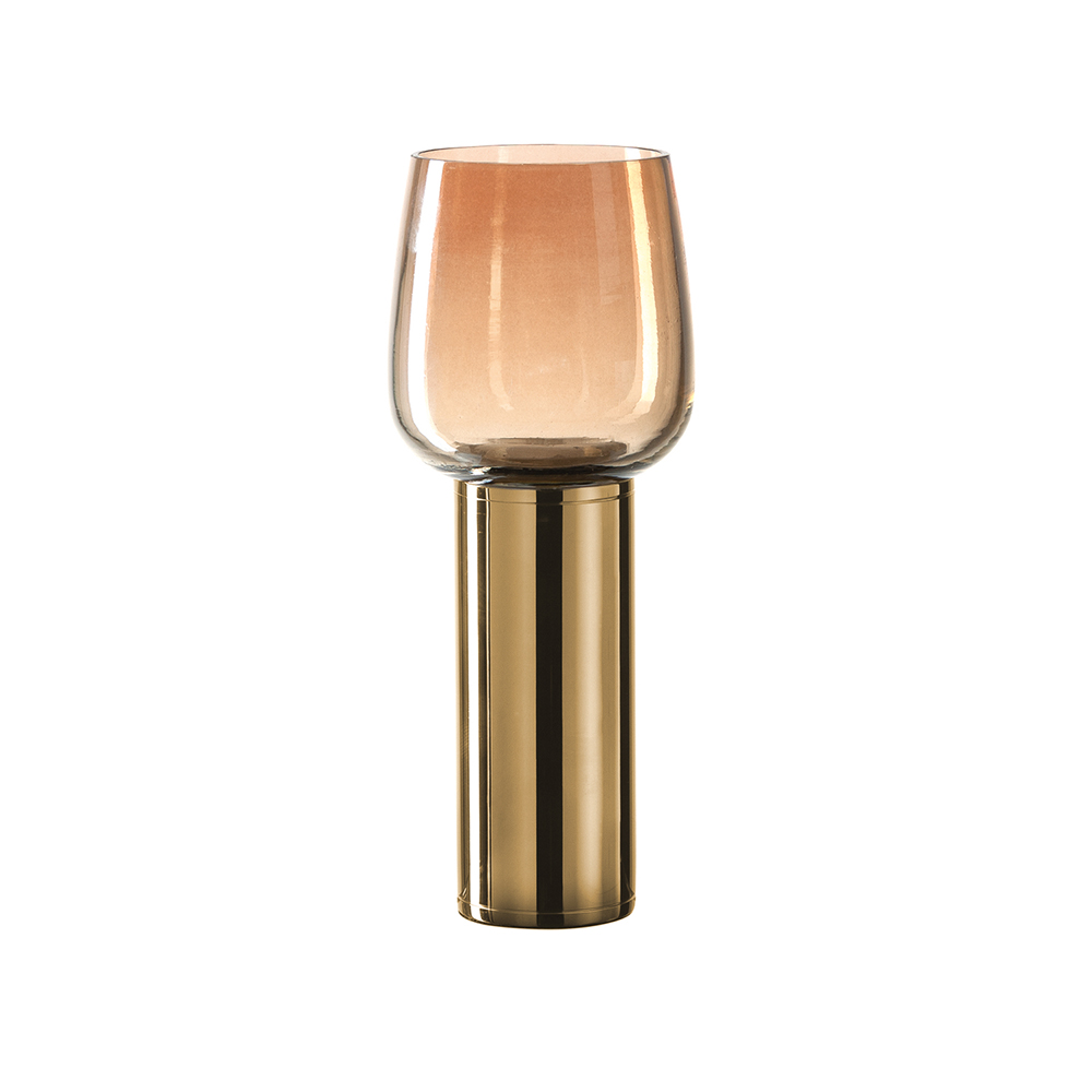 portavela mango de metal 21 cm ”aurora” leo, Leonardo