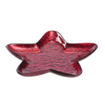 plato estrella 30 cm decora ”casolare” rojo, Leonardo