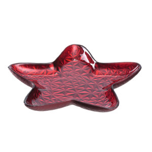 plato estrella 30 cm decora ”casolare” rojo, Leonardo