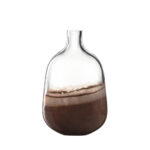 Florero café y transparente de 34 cm ”casolare”, Leonardo