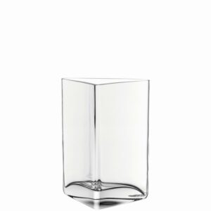 Florero triangulo transparente h 23 cm centro, LEONARDO