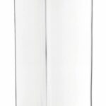 Florero triangulo transparente h 34 cm centro, LEONARDO