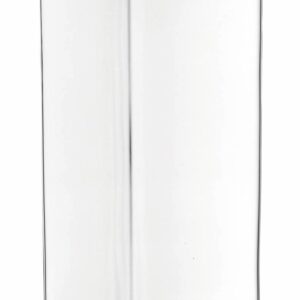 Florero triangulo transparente h 34 cm centro, LEONARDO