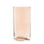 florero semicircular rosa h 34 cm centro, Leonardo