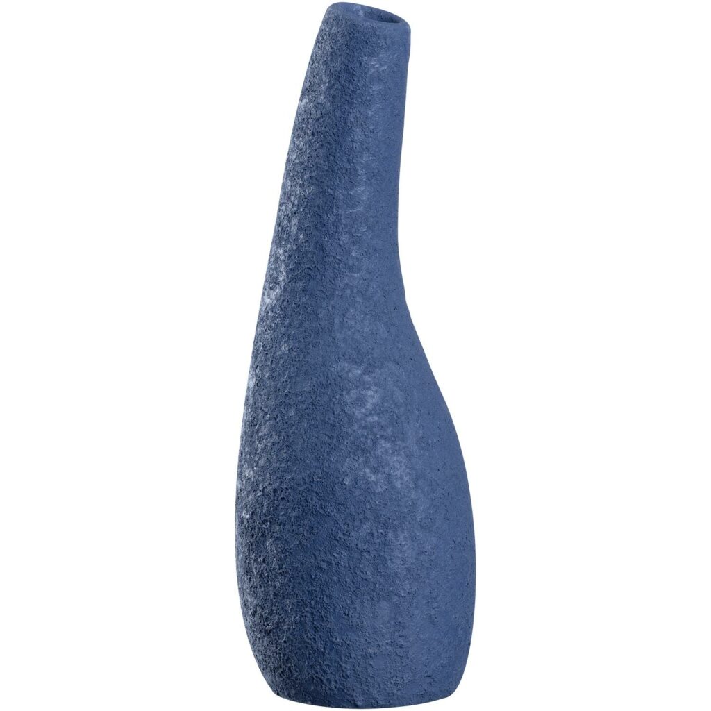 Florero 30 cm salerno ceramica azul, LEONARDO