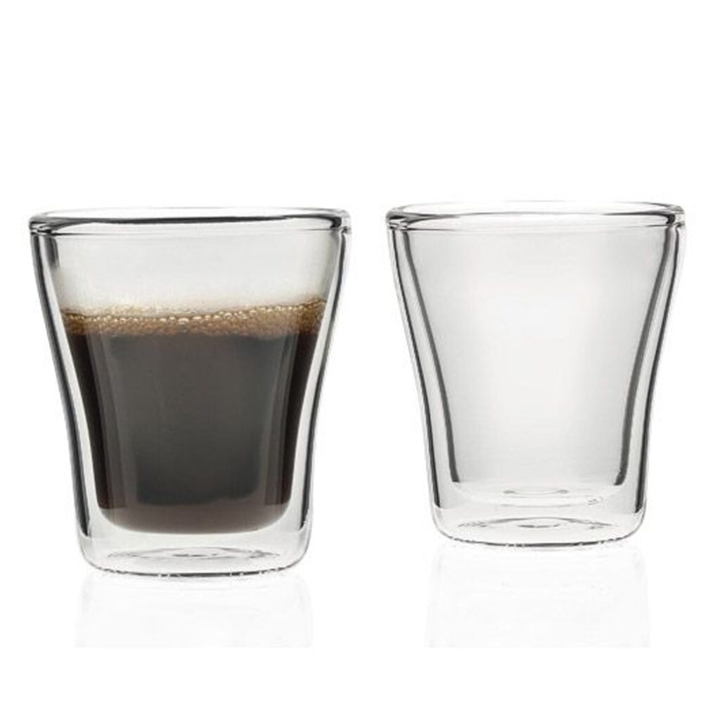 juego de 2 vasos doble pared 75 ml duo, Leonardo