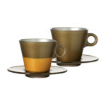 set de espresso oro metalico ”ooh magico”, Leonardo