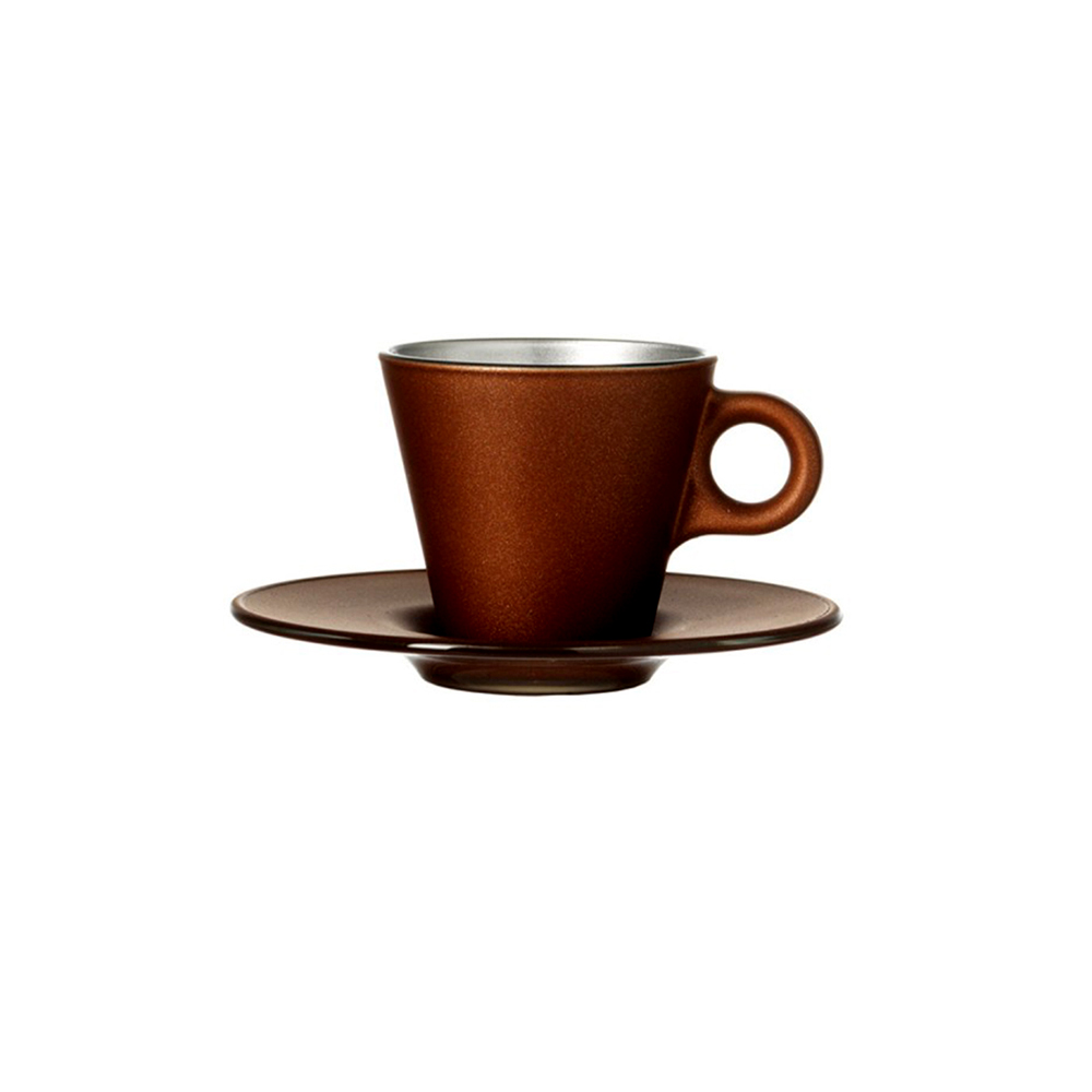 set de espresso bronze metalico ”ooh magico”, Leonardo