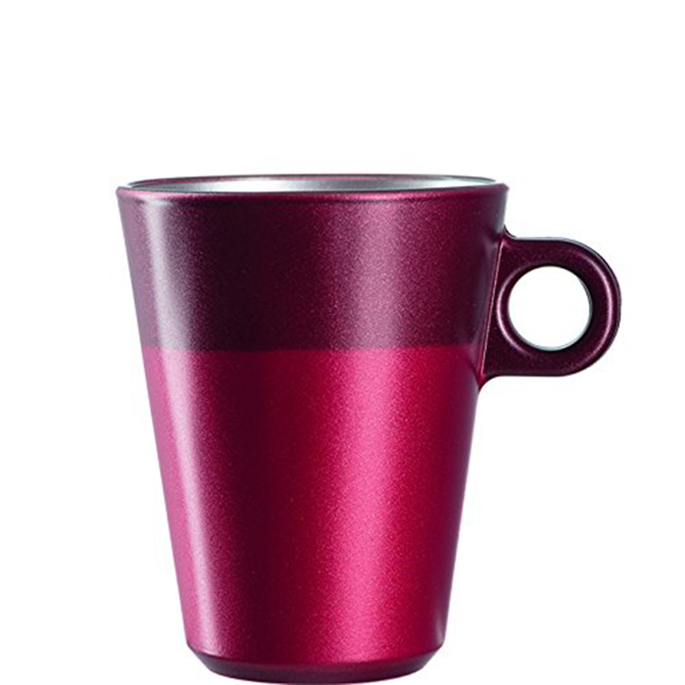 taza macchiato rojo metalico ”ooh magico”, Leonardo