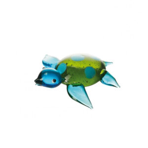 figura decorativa tortuga azul verde 6 cm mare, Leonardo