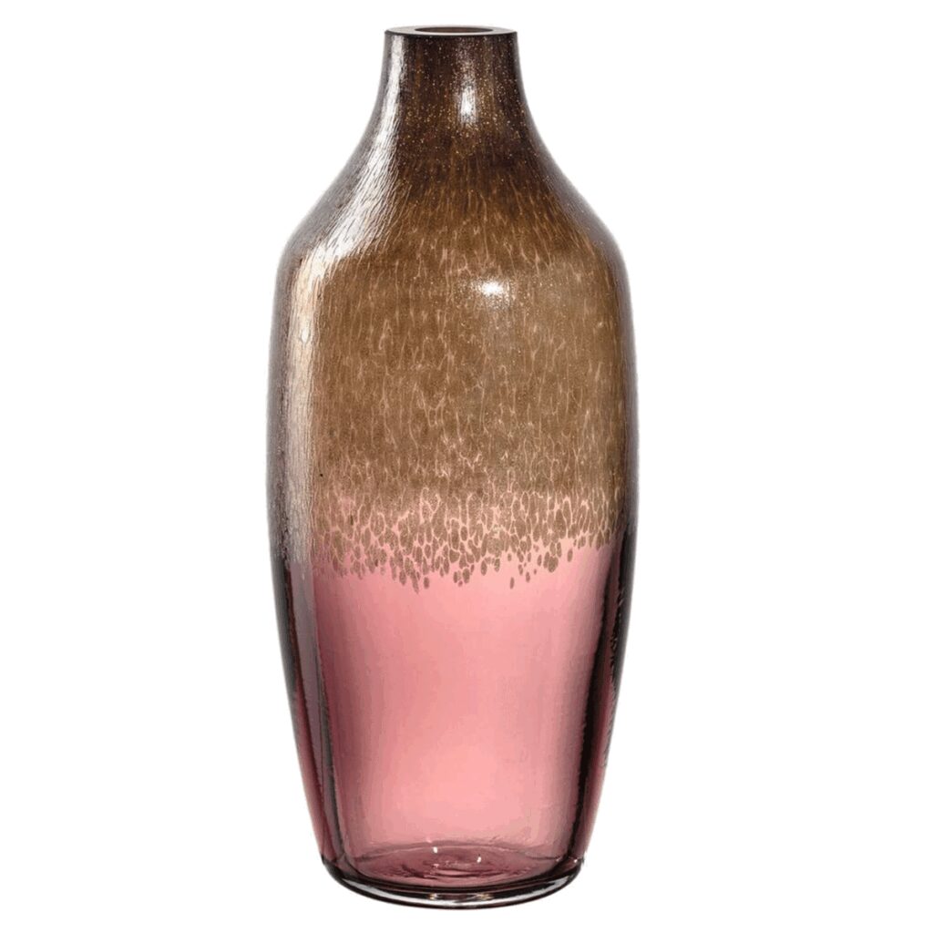 Florero de 30 cm de alto, ”BURGUNDY POESIA”, Leonardo