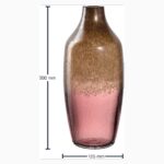 Florero de 30 cm de alto, ”BURGUNDY POESIA”, Leonardo