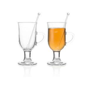 juego de 4 pzs 2 tazas para café y 2 agitadores, Leonardo