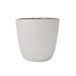 Portavela color blanco con plateado, de 7 cm, Leonardo