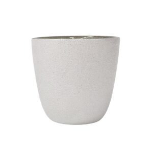 Portavela color blanco con plateado, de 7 cm, Leonardo