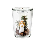 florero con portavela con angel natale, Leonardo