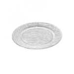 plato base de cristal transparente 32 cm city, Leonardo