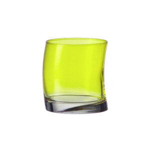 vaso para whisky verde manzana oscilado 355 ml h9 cm ''swing'', Leonardo
