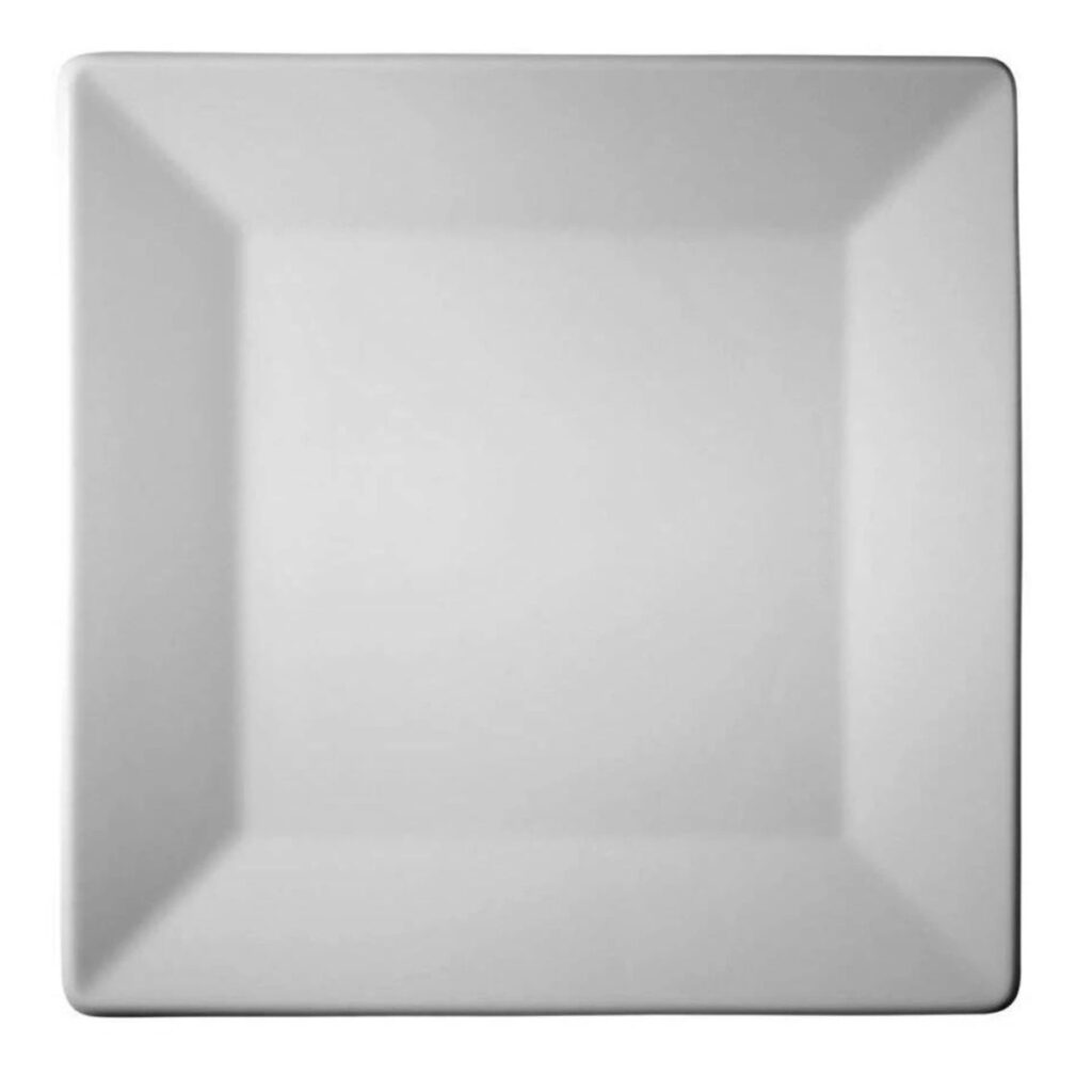 Plato llano cuadrado de 16 x 16 cm, ”MAYA”, Mitterteich