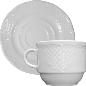 Juego de taza de 250 ml, con plato, ''OLYMPIA'', Mitterteich