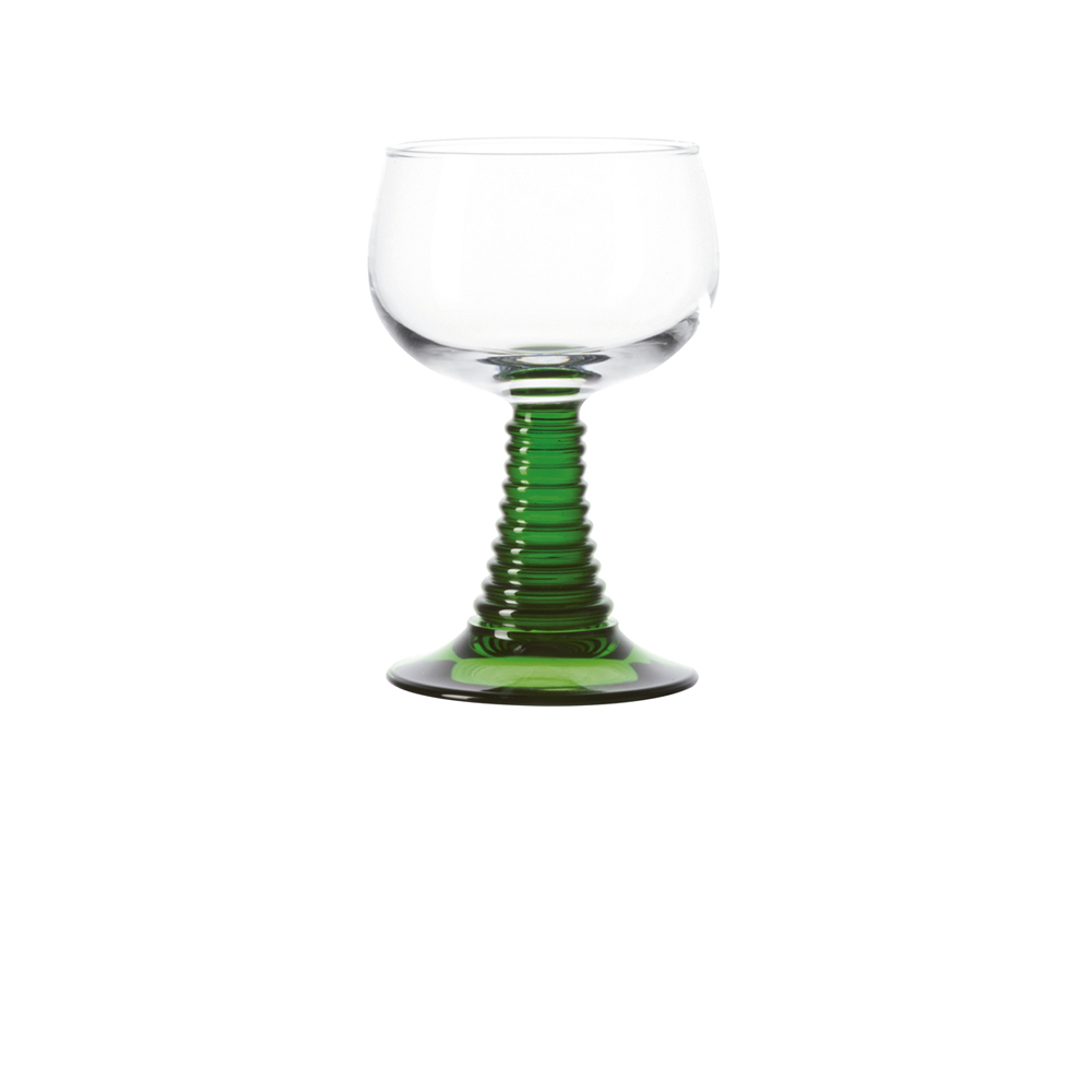 Copa para vino con tallo verde 260 ml rummer