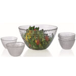 juego de ensaladera con 6 bowls ”eve”