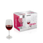 Juego de 6 copas para vino tinto 420 ml first