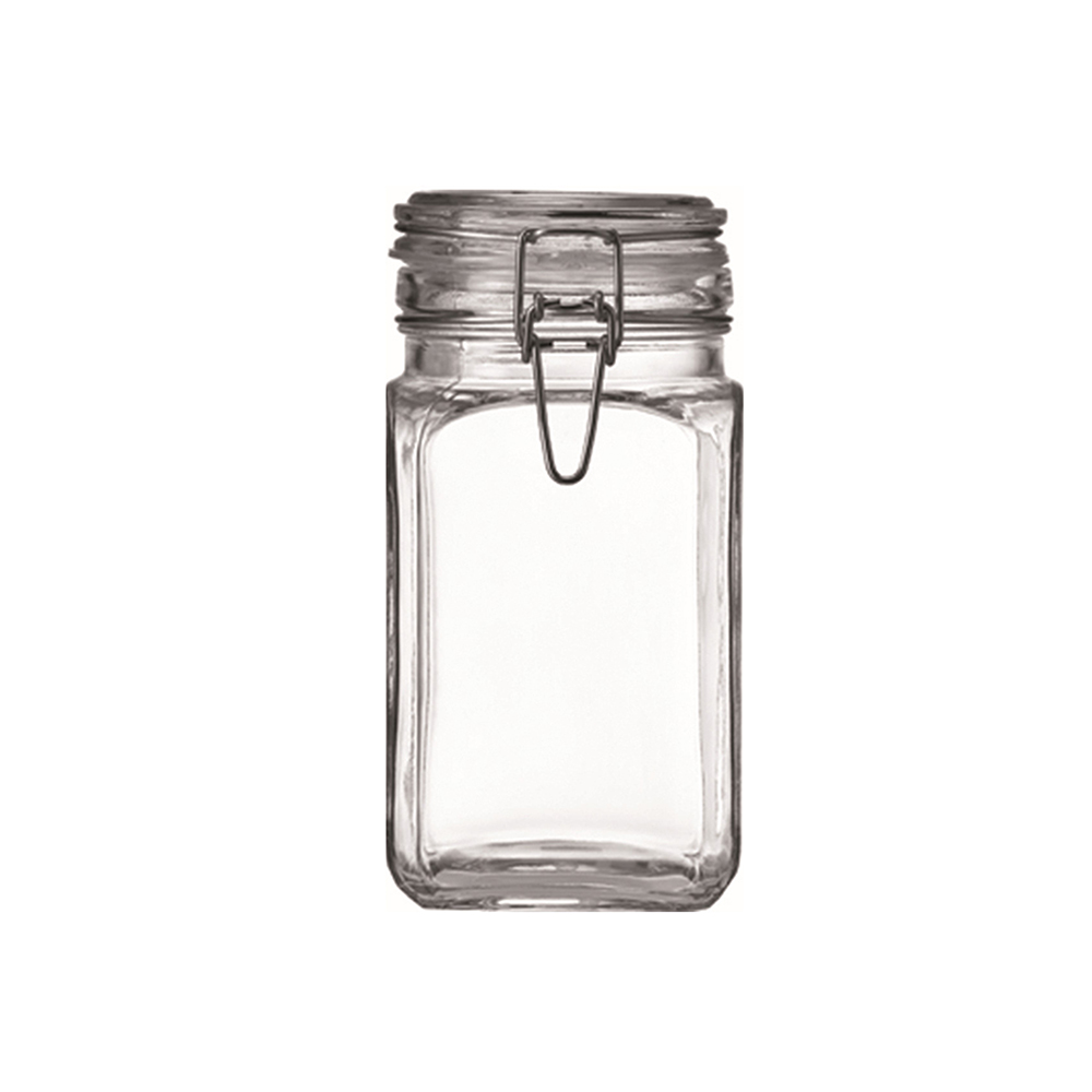 contenedor cuadrado con tapa y broche 20x11x12 cm cucina