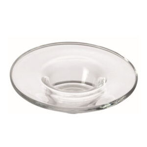 plato para espreso transparente d 10.5 cm ”fredo”