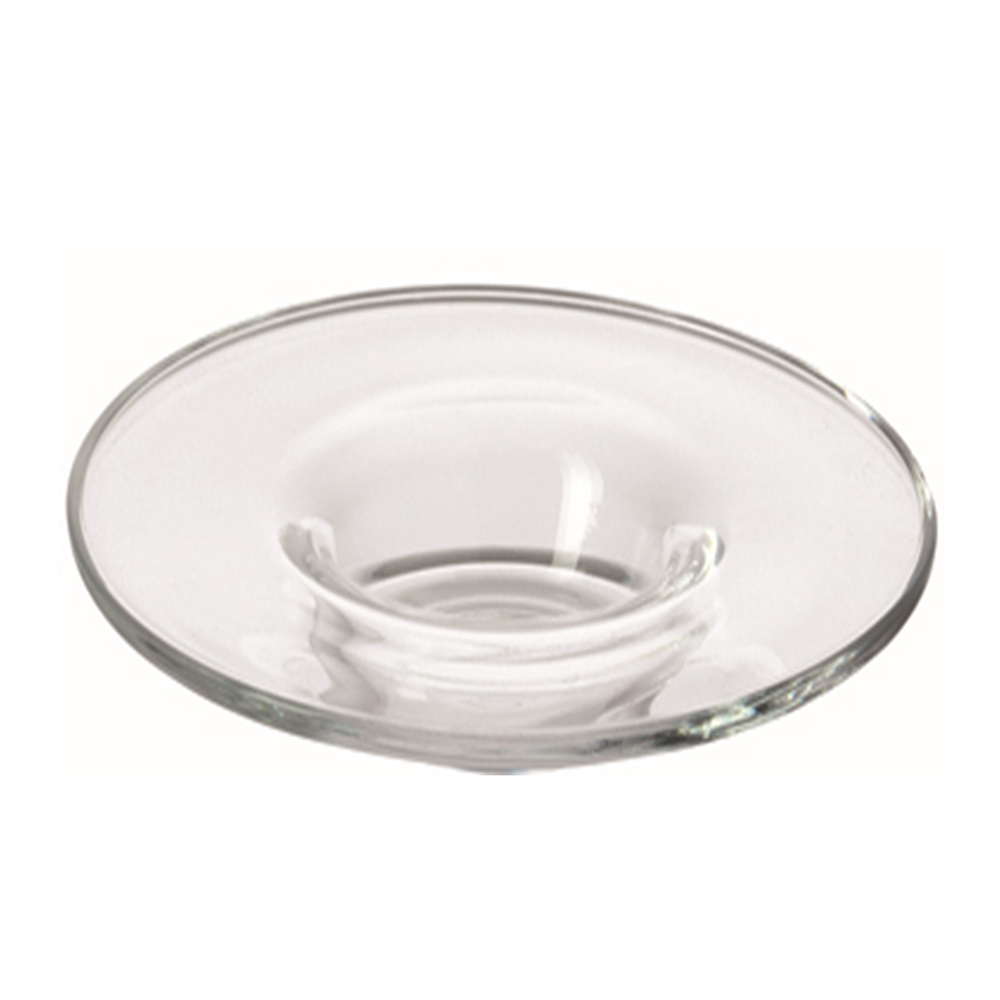 plato para espreso transparente d 10.5 cm ”fredo”