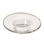 plato para espreso transparente d 10.5 cm ”fredo”