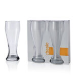 juego de 2 vasos para cerveza h 21 cm 405 ml basic