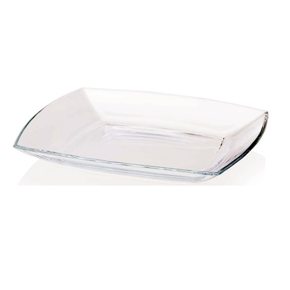 Plato cuadrado blanco 19.5 cm ”carre”