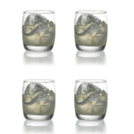 juego de 4 vasos 9 oz ”ivory rock” gift box