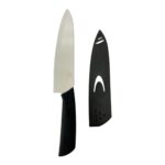 Cuchillo para chef 7 gb hoja de ceramica blanca mango negro
