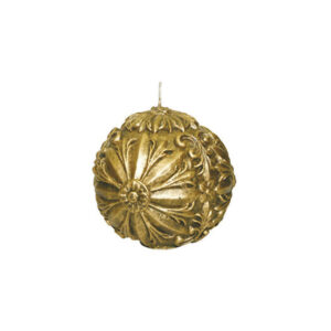 vela ''elegant glass ball'' grande dorada d 12.6 cm
