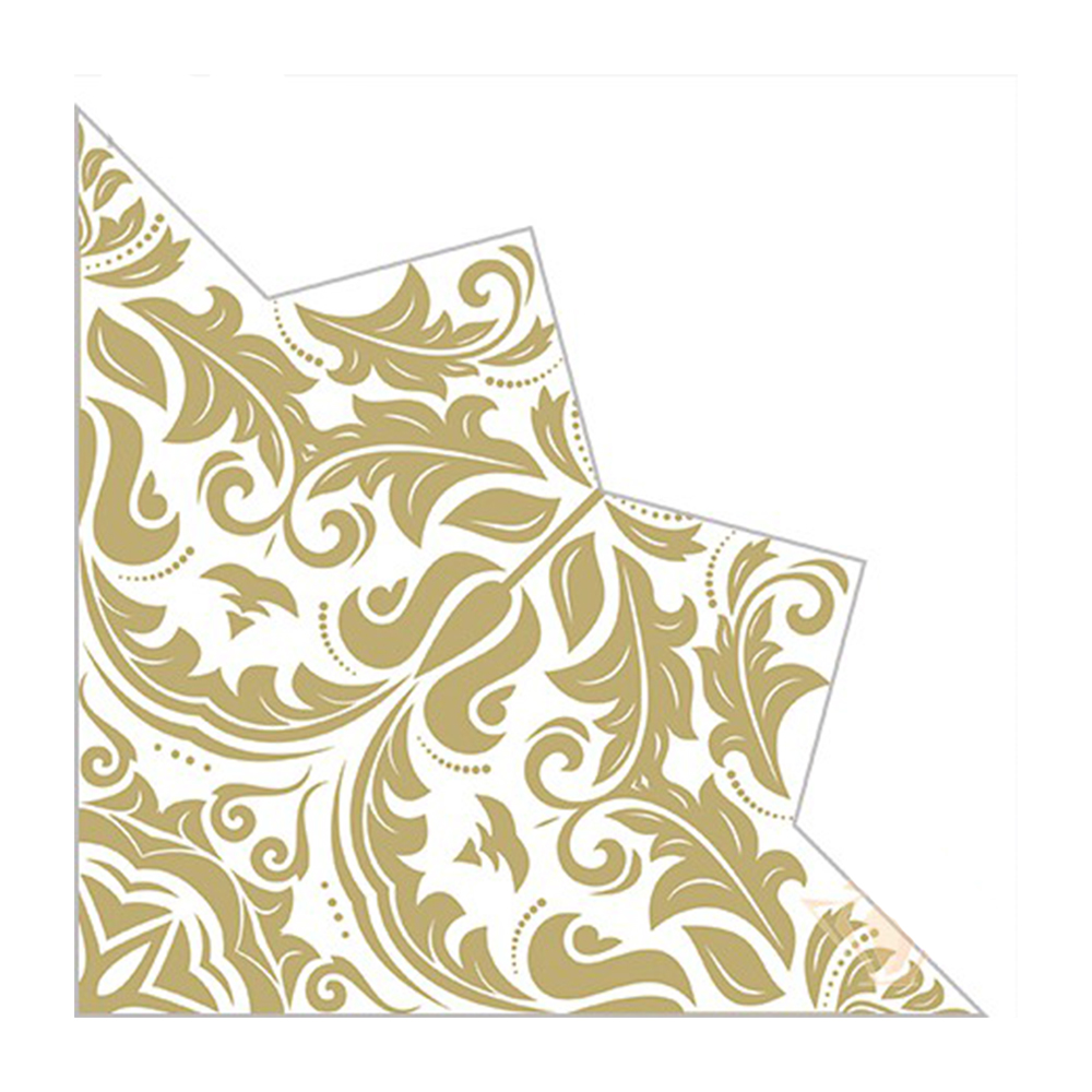 juego de servilletas ”estrella dorada” estrella d 32 cm 12 pzas
