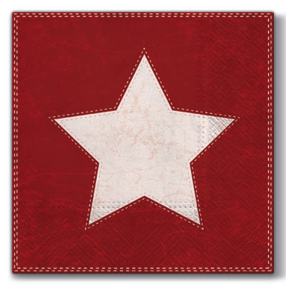servilleta estrella  navideña 12 pz