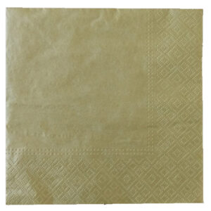 juego de servilletas lunch 33 x33 20 pzas unicolor gold
