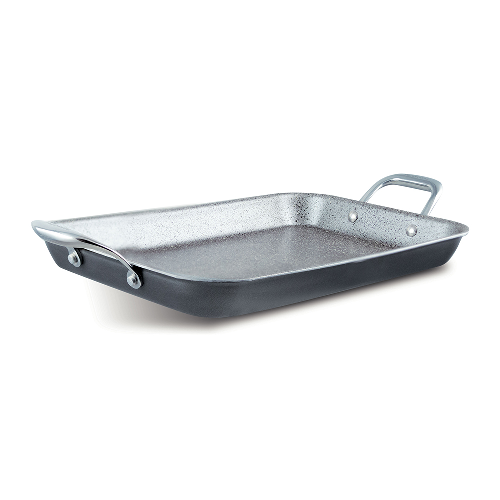 Parrilla Sarten Con 2 Asas Inox 35X26 Cm Invictum Professional, PENSOFAL