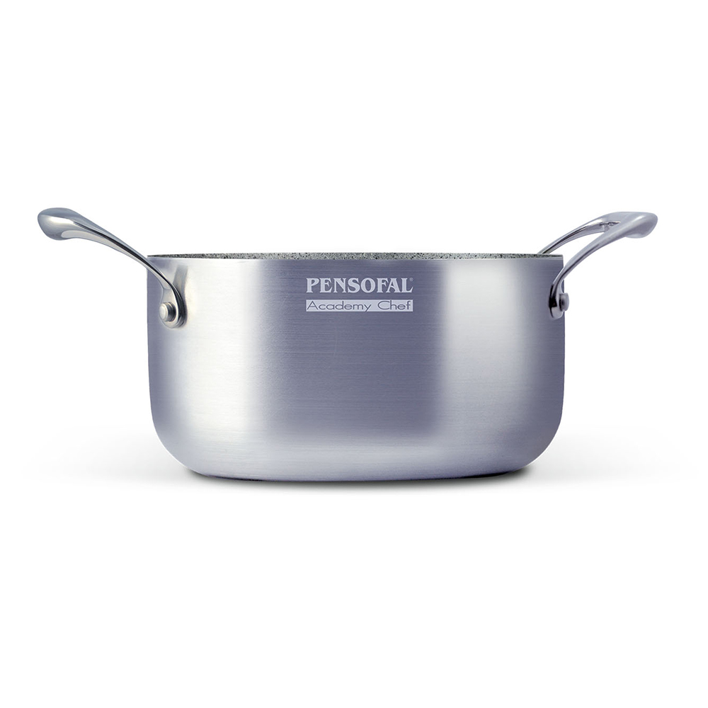 Cacerola Con Asas De Acero Inoxidable 28 Cm Academy Chef, PENSOFAL