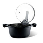 Cacerola Negra Con 2 Asas D24 Cm Saxum, PENSOFAL