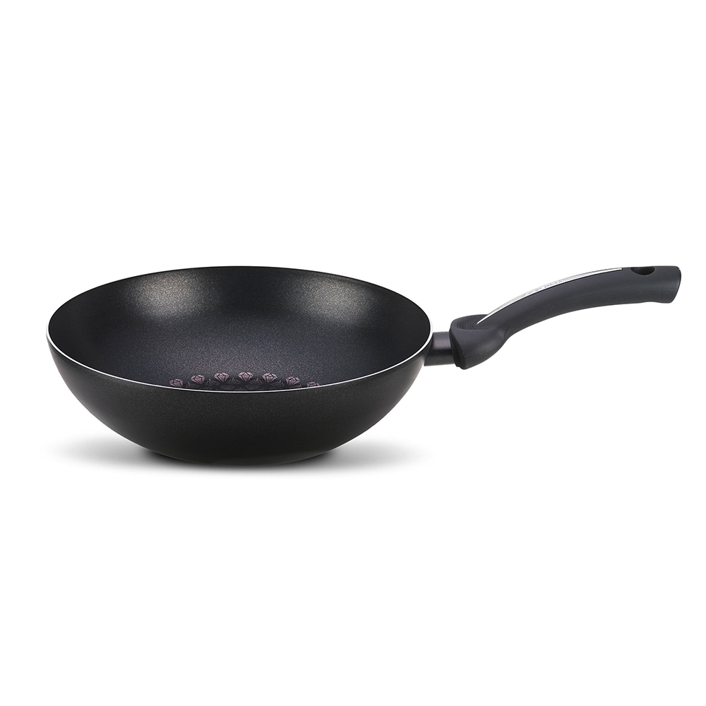 Wok Con Mango 28 Cm Black Diamond ”diamond essential”, PENSOFAL