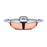 Juego De Cacerola Con Recubrimiento De Cobre Con Tapa Y 2 Asas 2,5 De Fondo D28 Cm Reserve, PENSOFAL